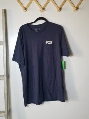 NWT FOX MEN'S NAVY POCKET TEE SIZE XL